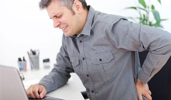 болки во грбот со остеохондроза